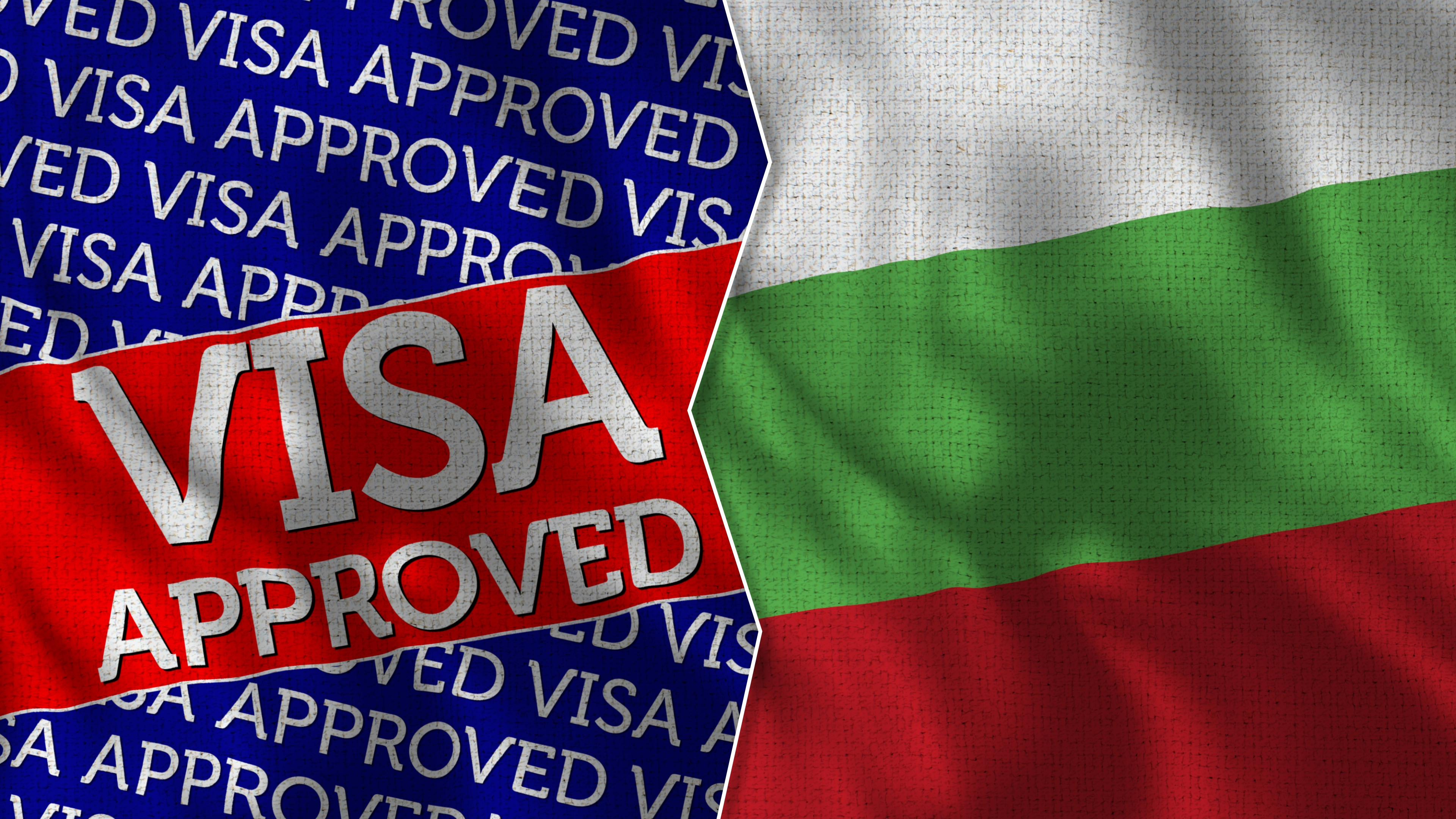 Флаг Болгарии, визу в которую могут оформить иностранцы